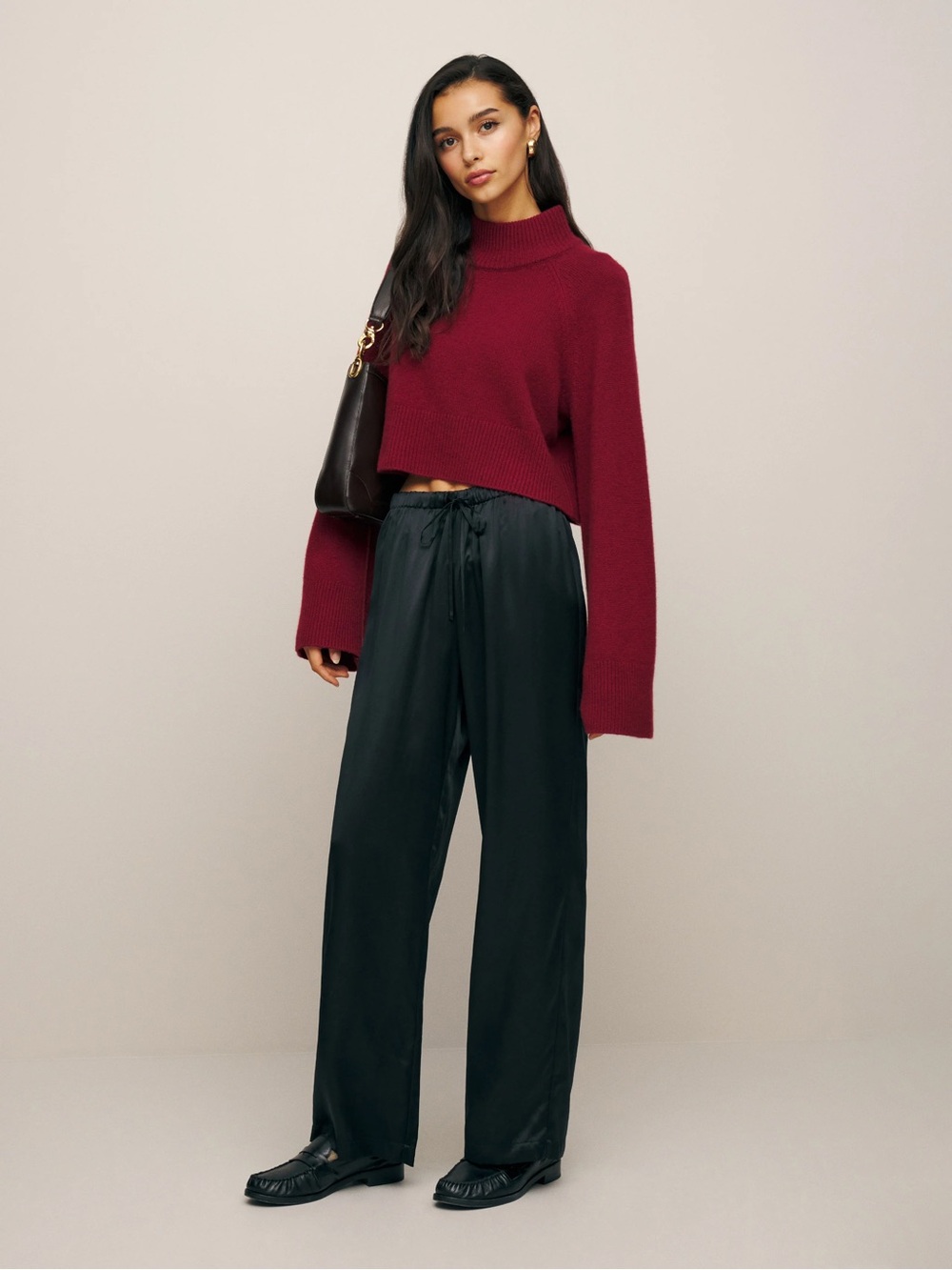 Reformation Olina Silk Short Pant